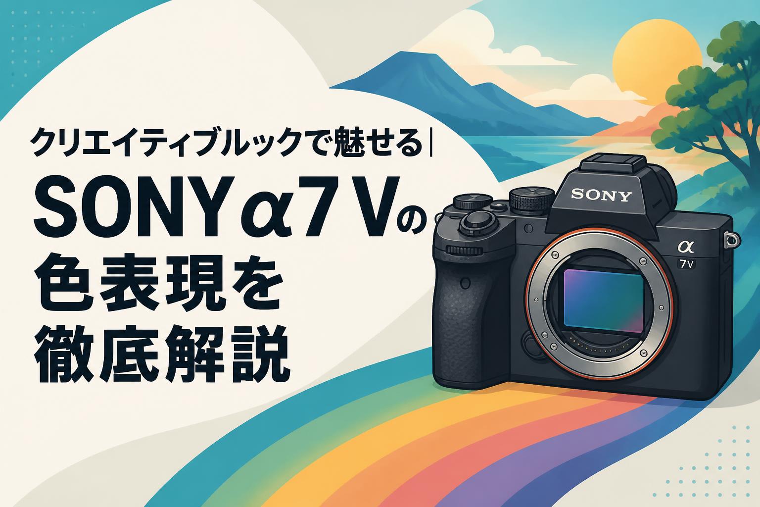クリエイティブルックで魅せる｜SONY α7 Vの色表現を徹底解説