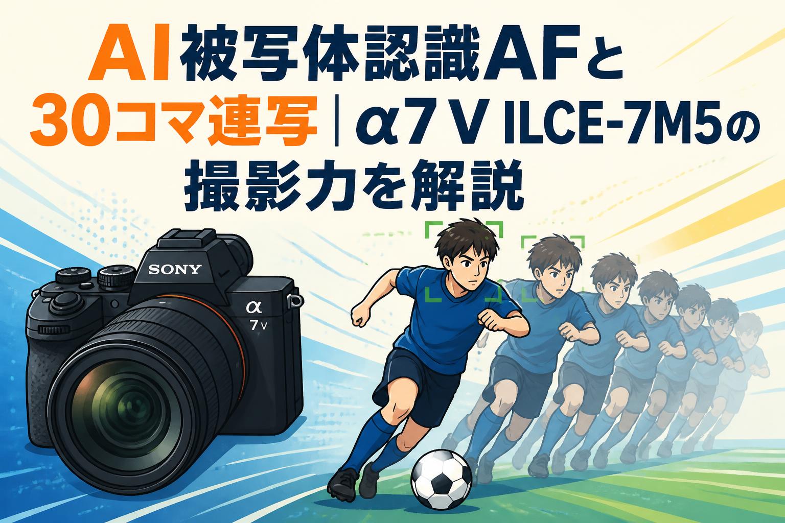 AI被写体認識AFと30コマ連写｜α7 V ILCE-7M5の撮影力を解説