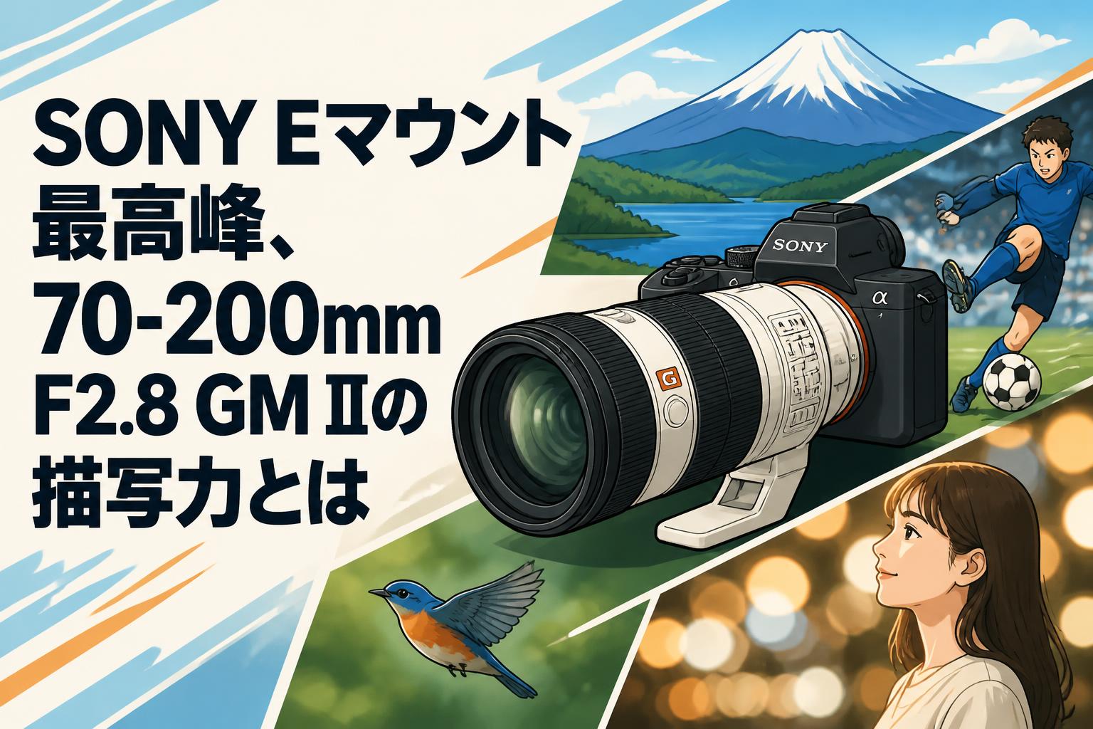 SONY Eマウント最高峰、70-200mm F2.8 GM IIの描写力とは