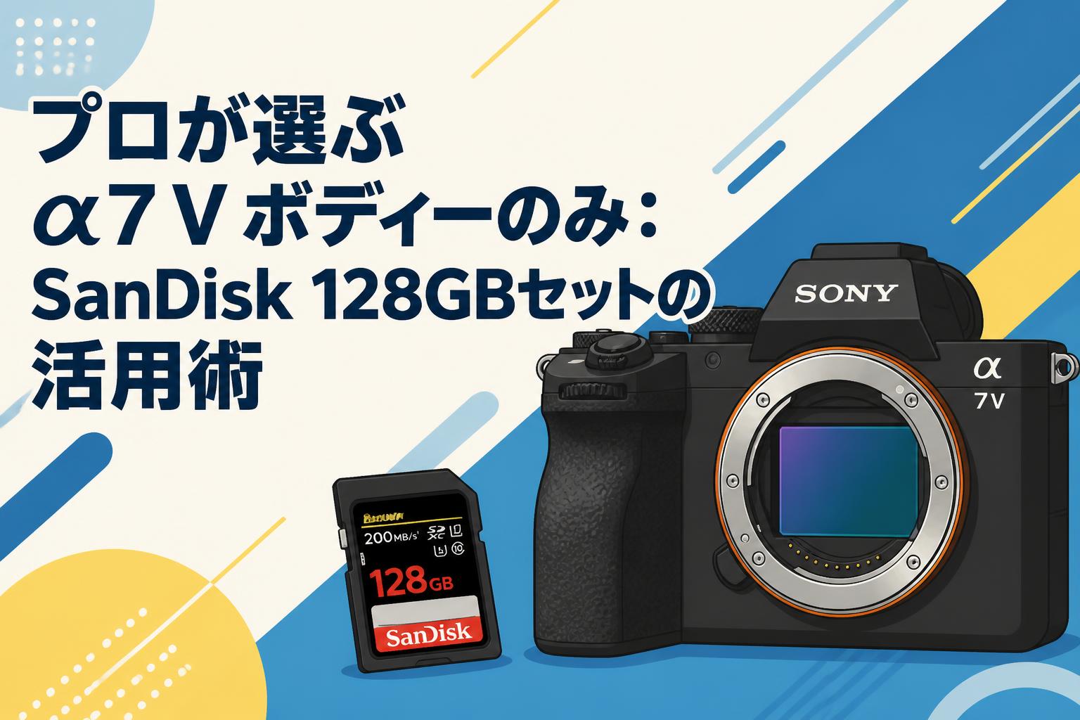 プロが選ぶ α7 V ボディーのみ：SanDisk 128GBセットの活用術