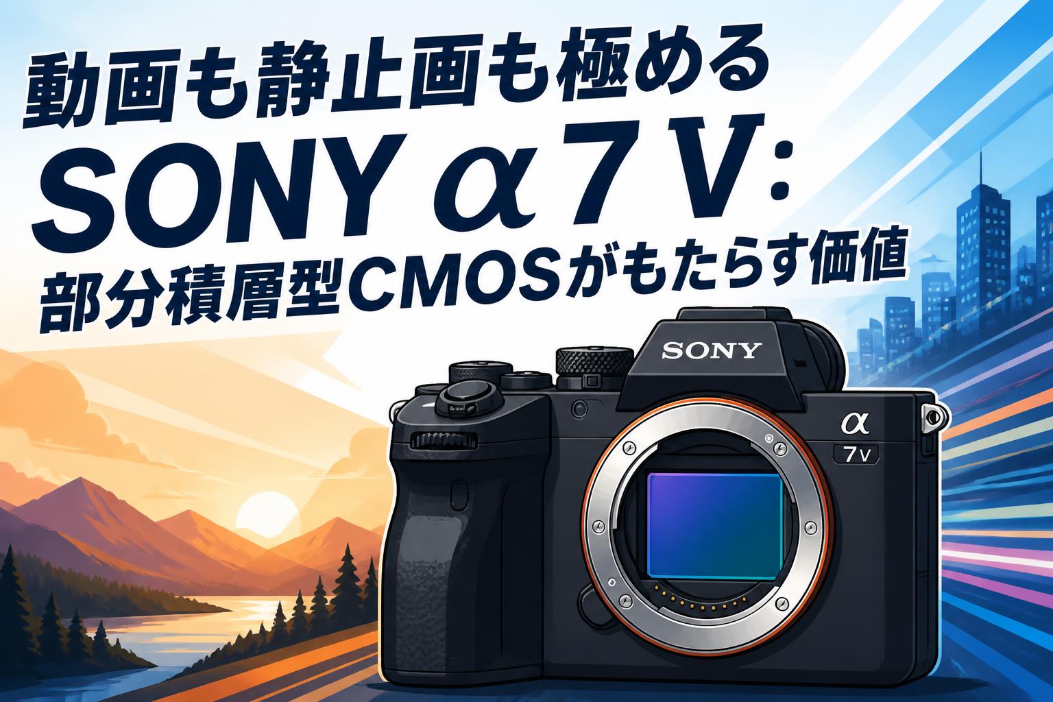 動画も静止画も極める SONY α7 V：部分積層型CMOSがもたらす価値