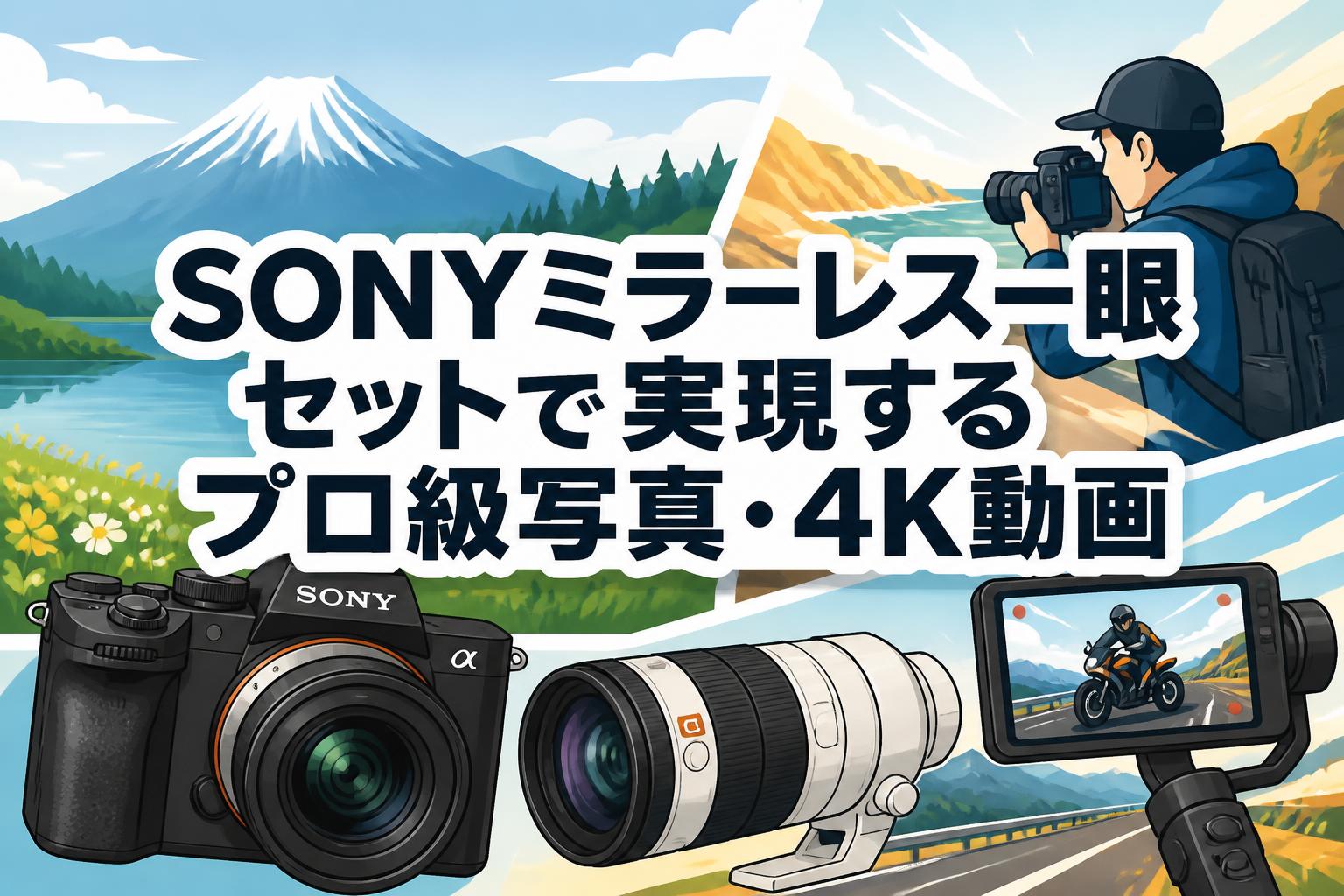 SONYミラーレス一眼セットで実現するプロ級写真・4K動画