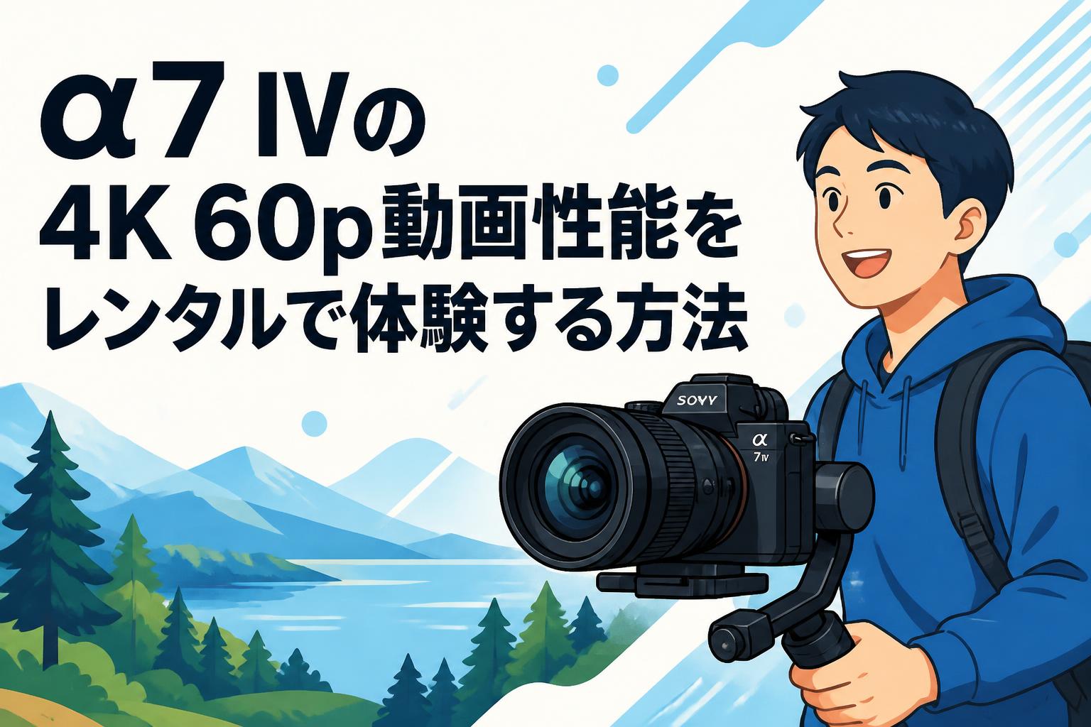 α7 IVの4K 60p動画性能をレンタルで体験する方法