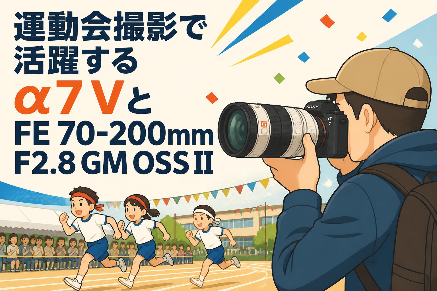 運動会撮影で活躍するα7 VとFE 70-200mm F2.8 GM OSS II