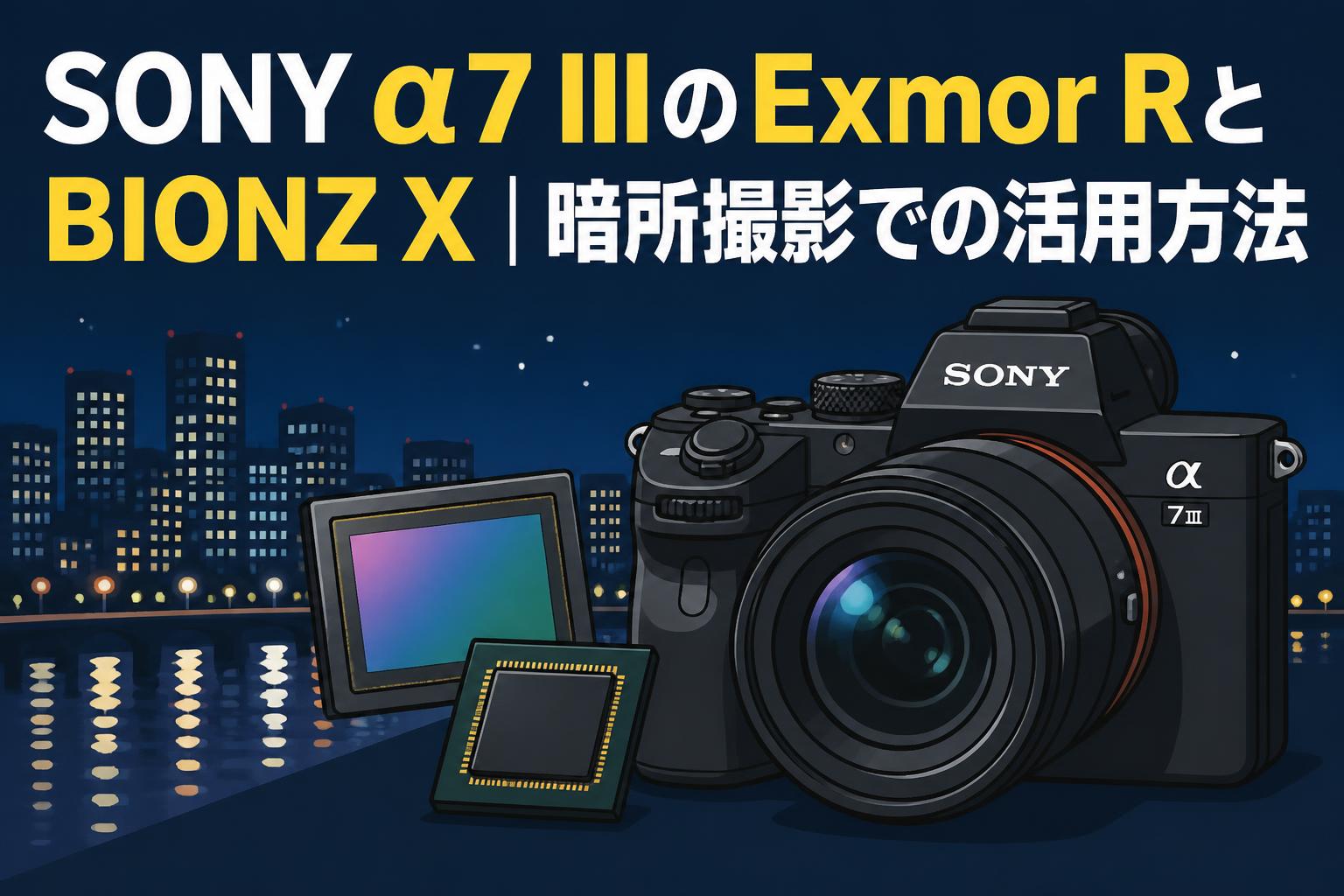SONY α7 IIIのExmor RとBIONZ X｜暗所撮影での活用方法