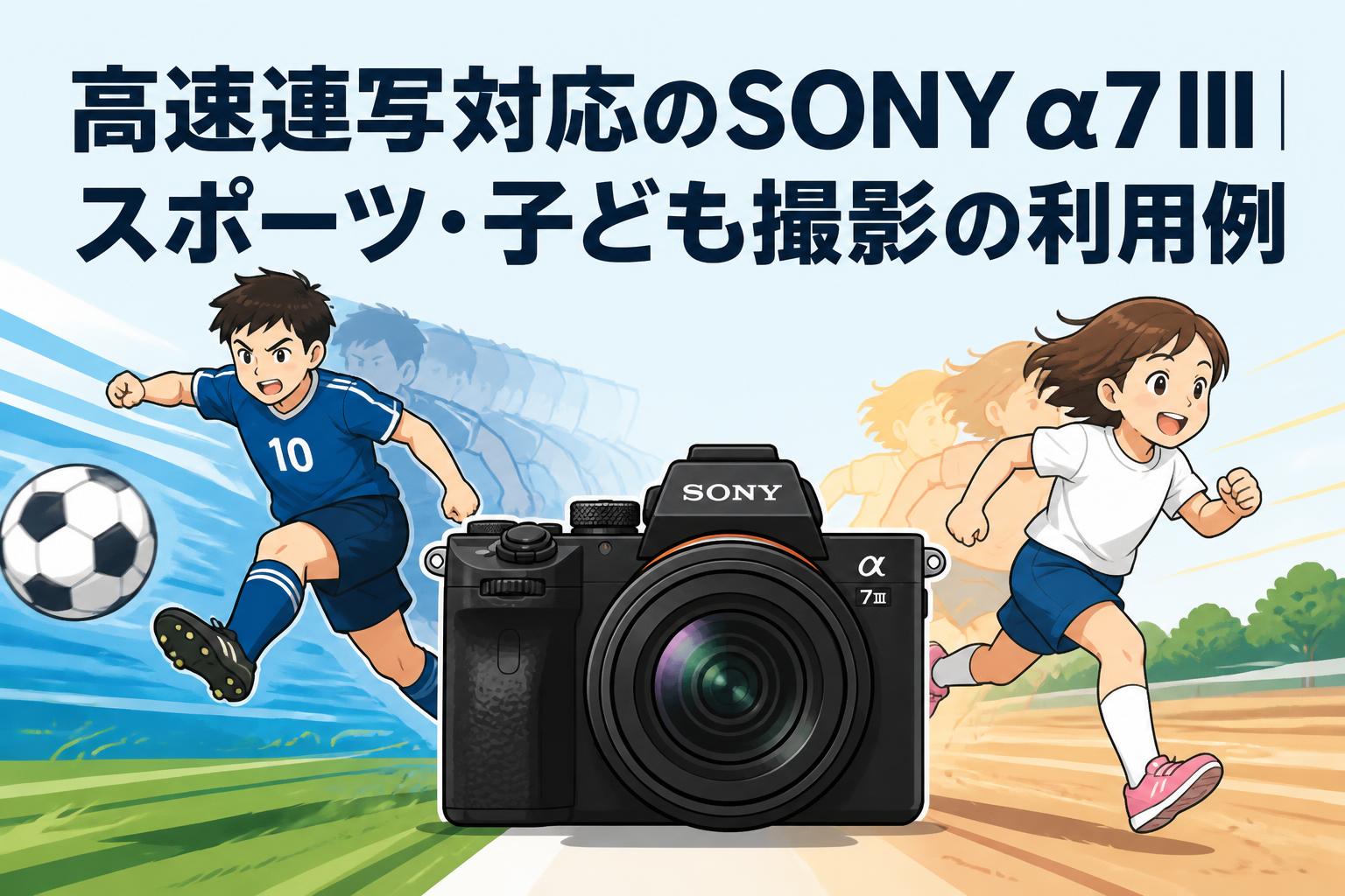 高速連写対応のSONY α7 III｜スポーツ・子ども撮影の利用例