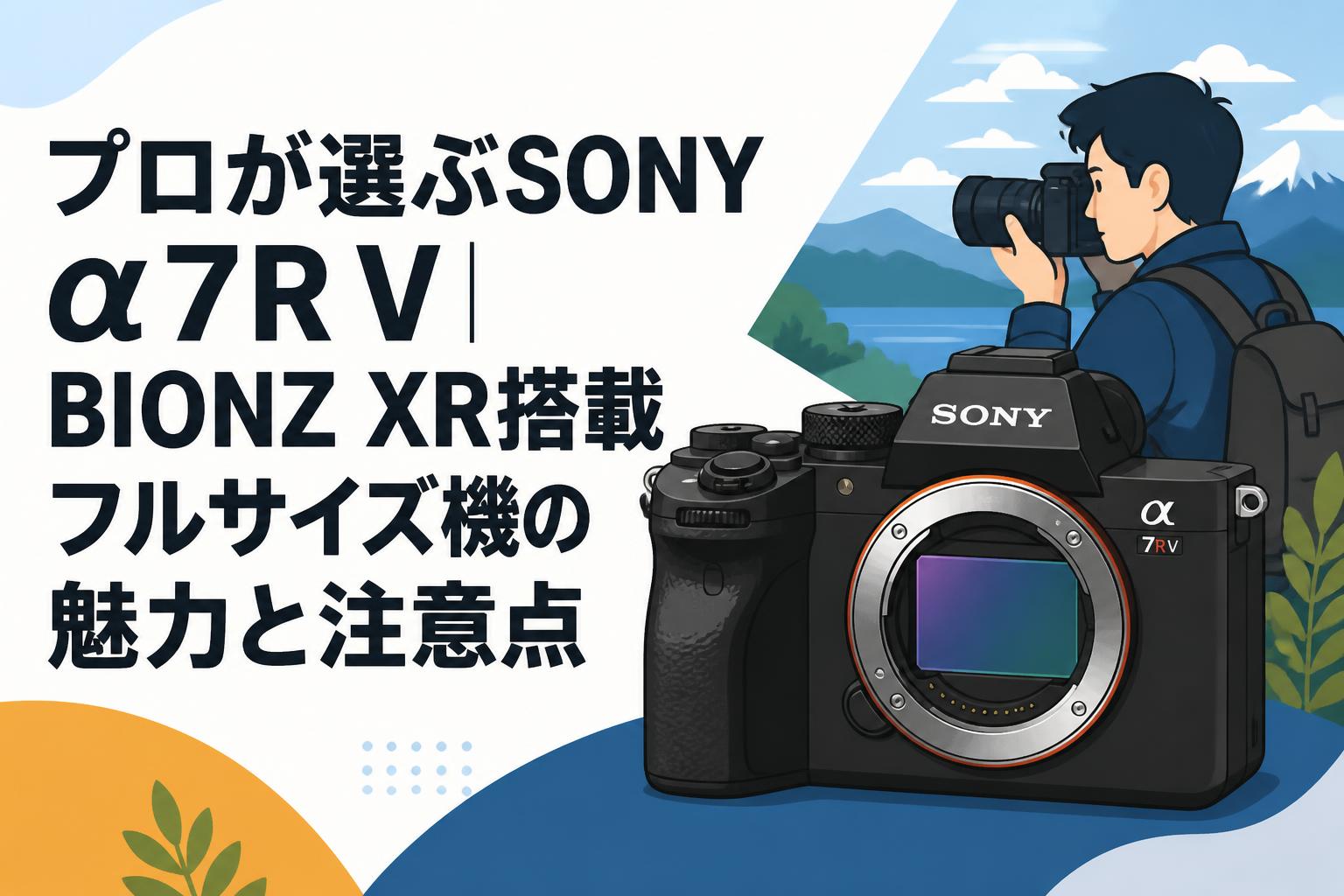 プロが選ぶSONY α7R V｜BIONZ XR搭載フルサイズ機の魅力と注意点