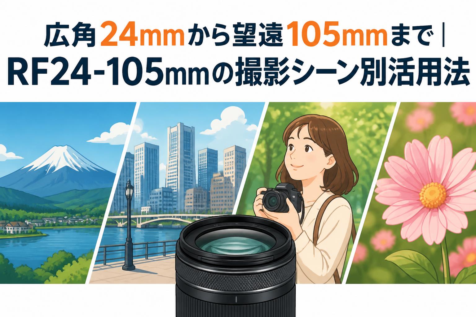 広角24mmから望遠105mmまで｜RF24-105mmの撮影シーン別活用法