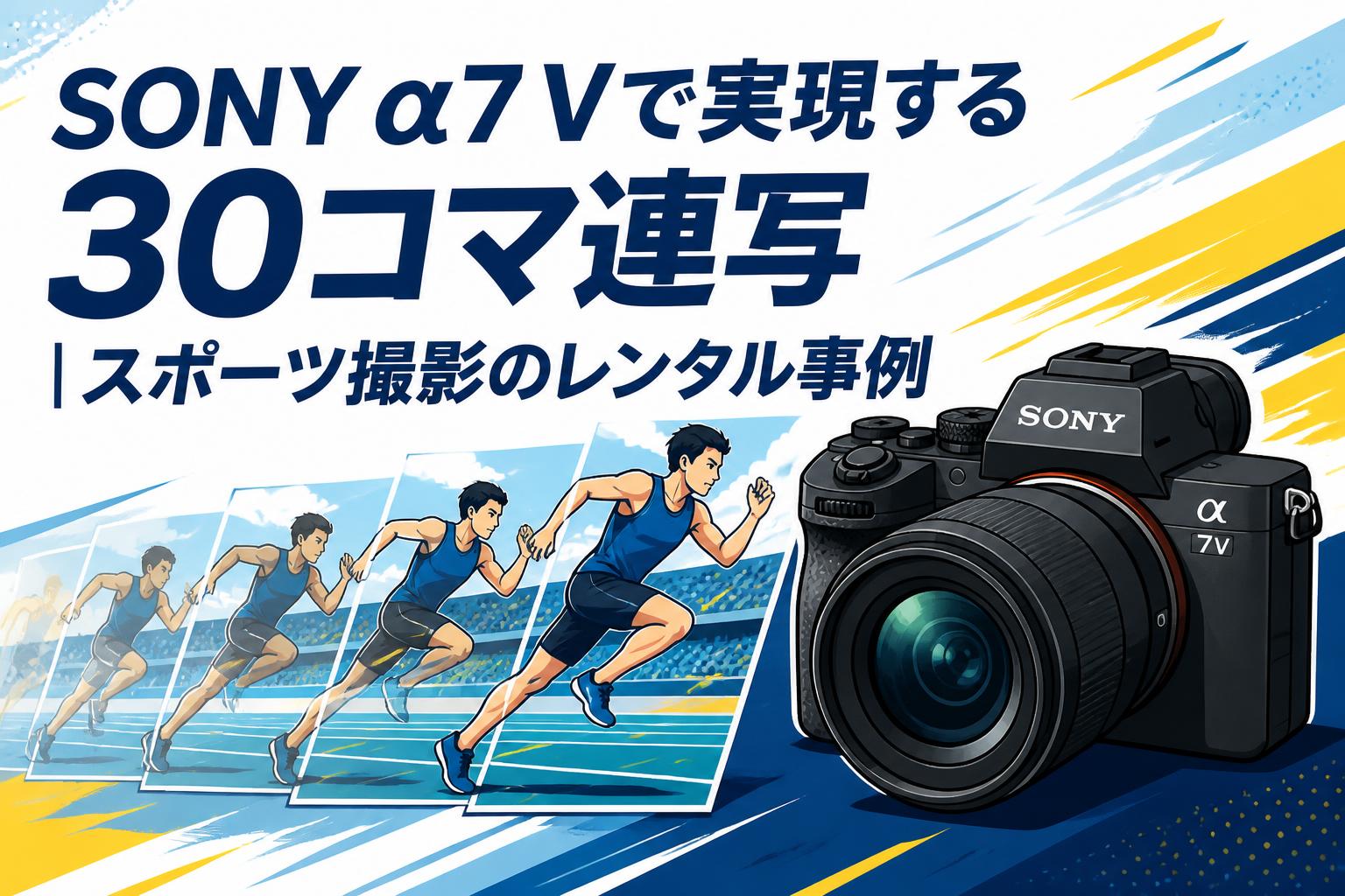 SONY α7 Vで実現する30コマ連写｜スポーツ撮影のレンタル事例