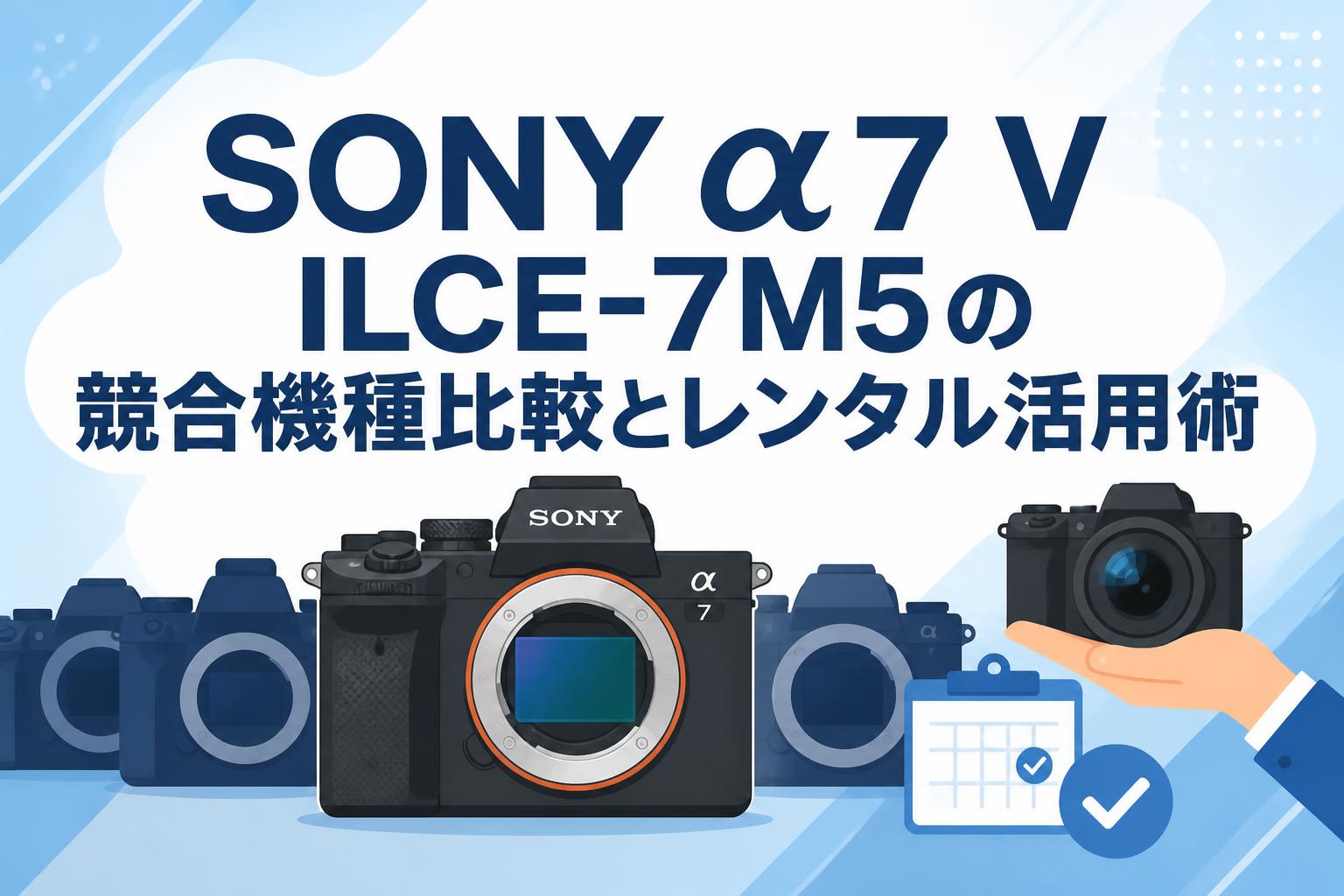 SONY α7 V ILCE-7M5の競合機種比較とレンタル活用術