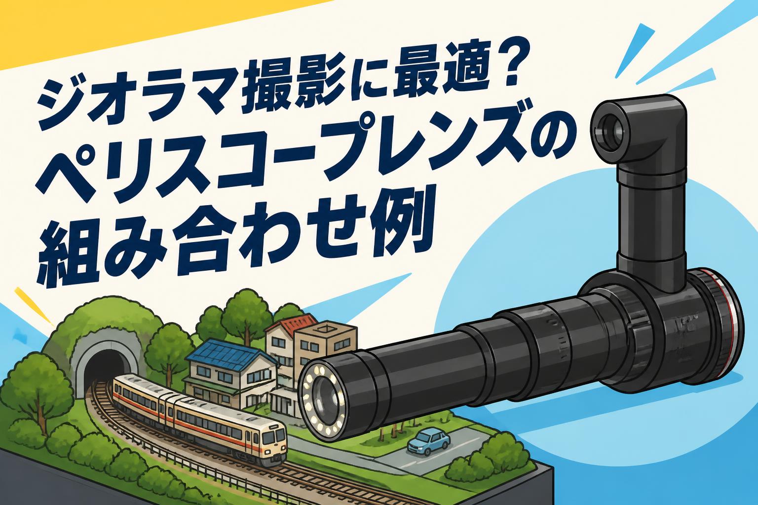 ジオラマ撮影に最適？ペリスコープレンズの組み合わせ例