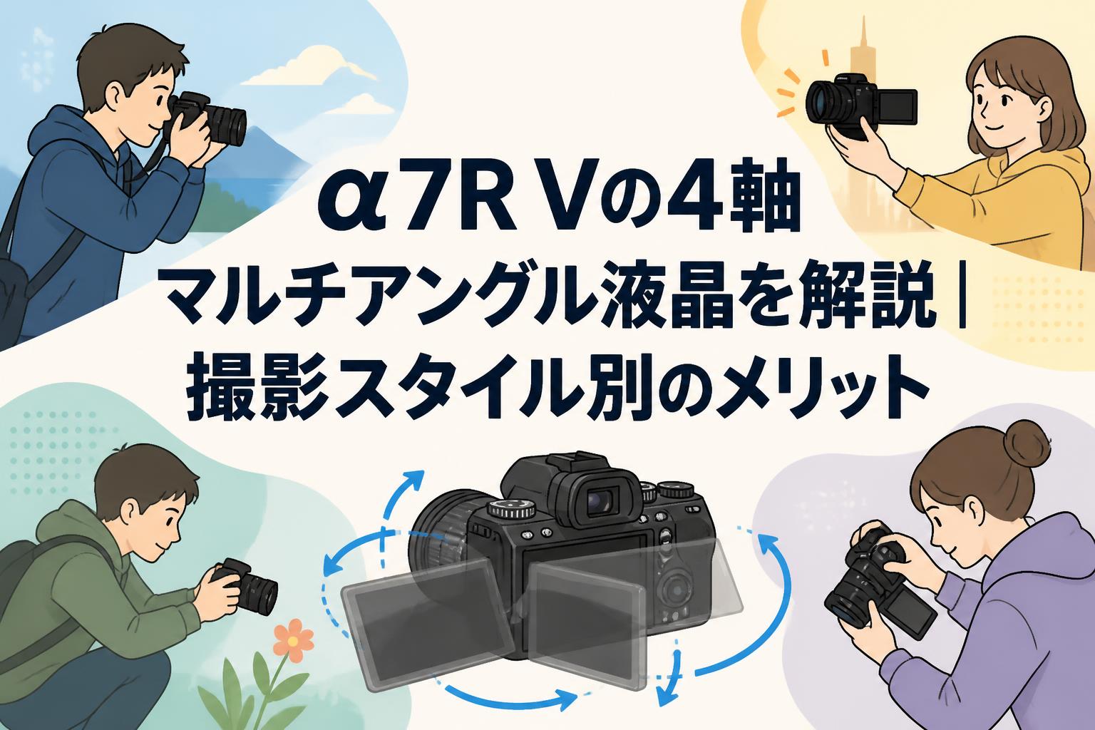 α7R Vの4軸マルチアングル液晶を解説｜撮影スタイル別のメリット