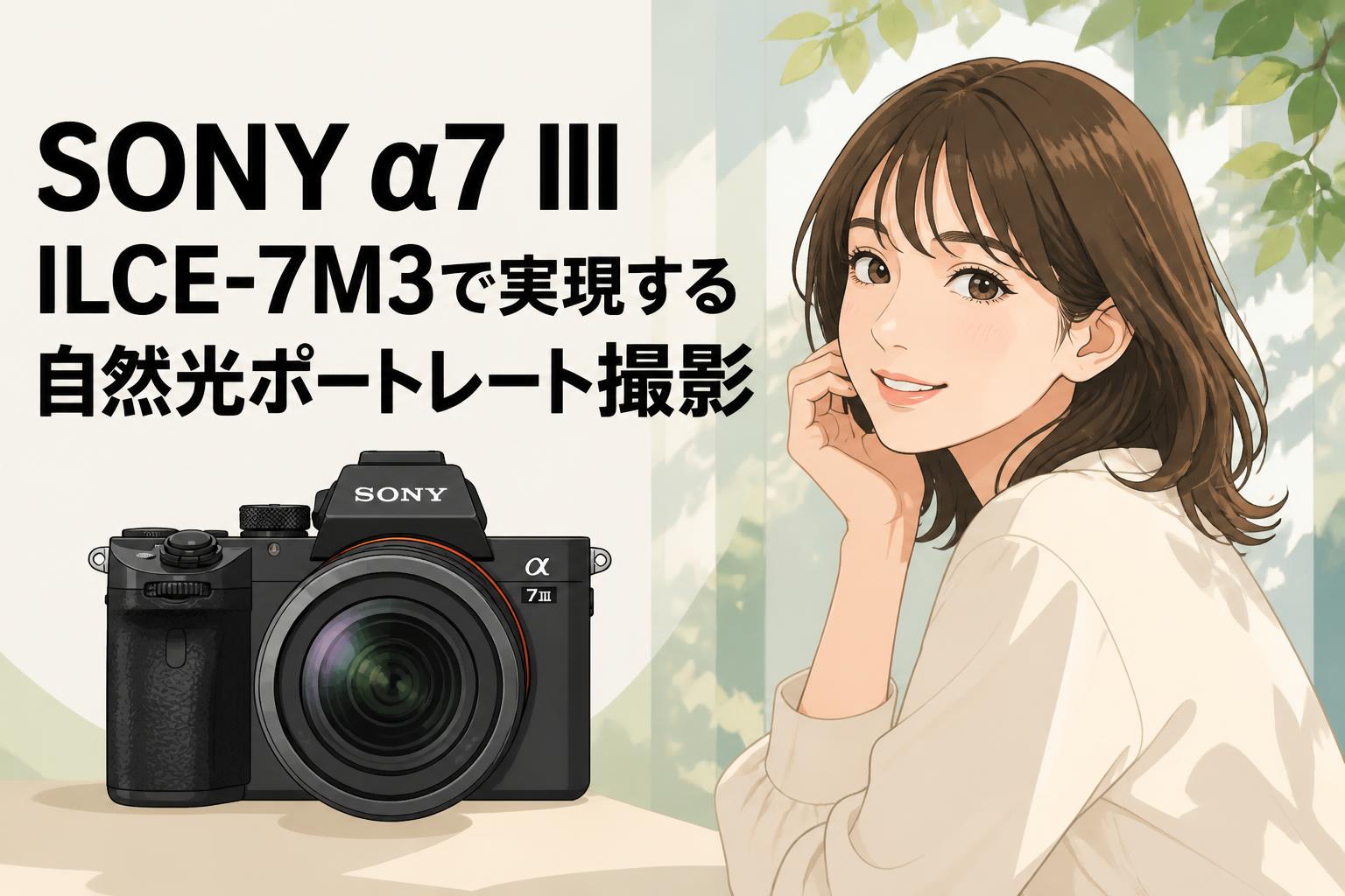 SONY α7 III ILCE-7M3で実現する自然光ポートレート撮影