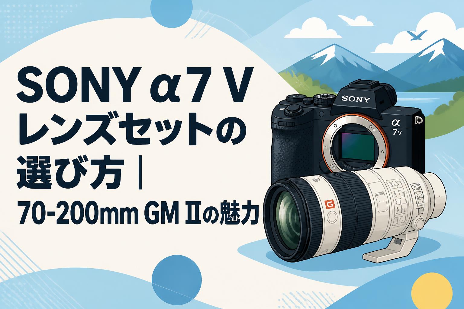 SONY α7 Vレンズセットの選び方｜70-200mm GM IIの魅力