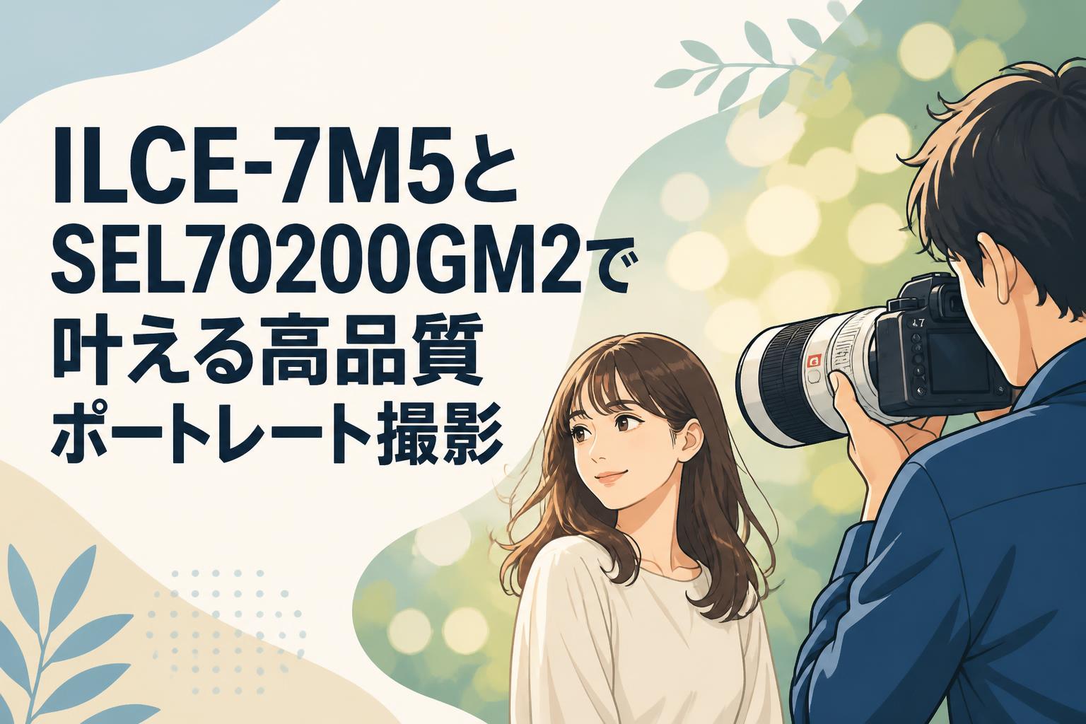 ILCE-7M5とSEL70200GM2で叶える高品質ポートレート撮影