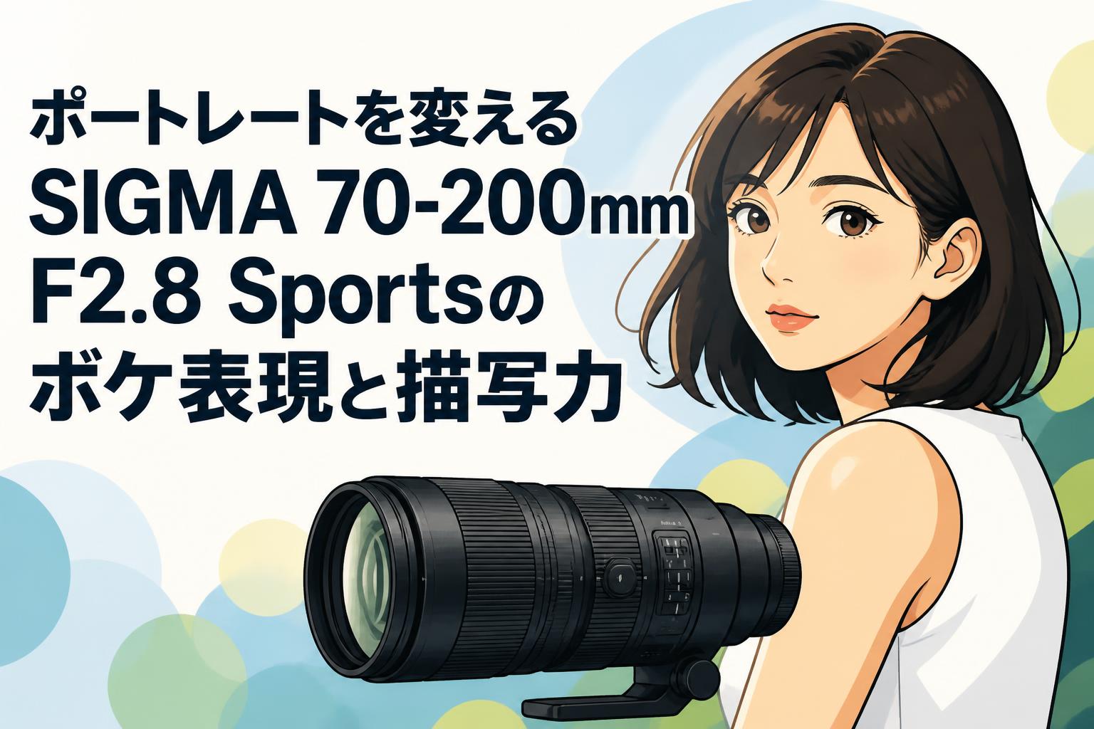 ポートレートを変えるSIGMA 70-200mm F2.8 Sportsのボケ表現と描写力