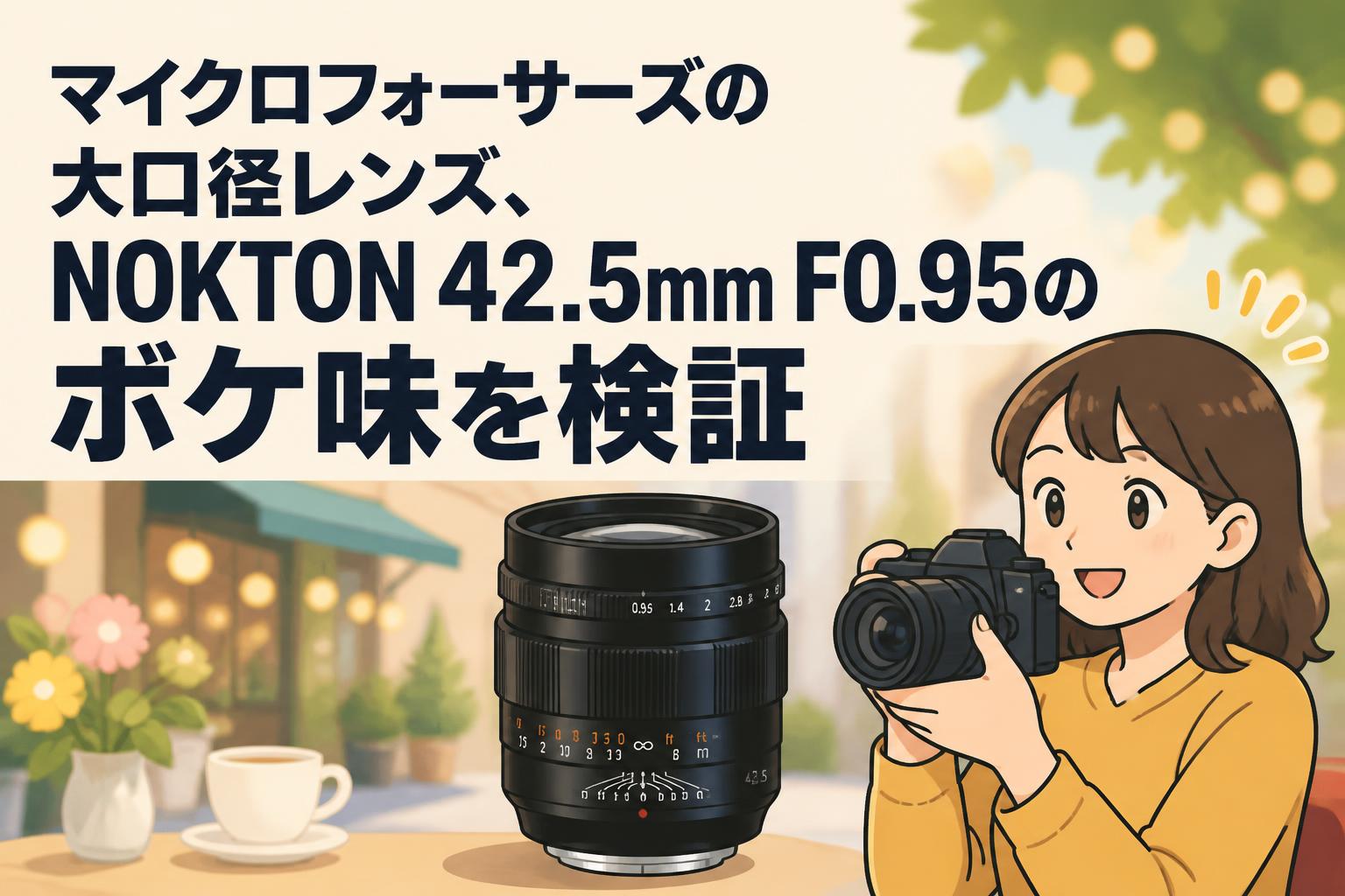 マイクロフォーサーズの大口径レンズ、NOKTON 42.5mm F0.95のボケ味を検証