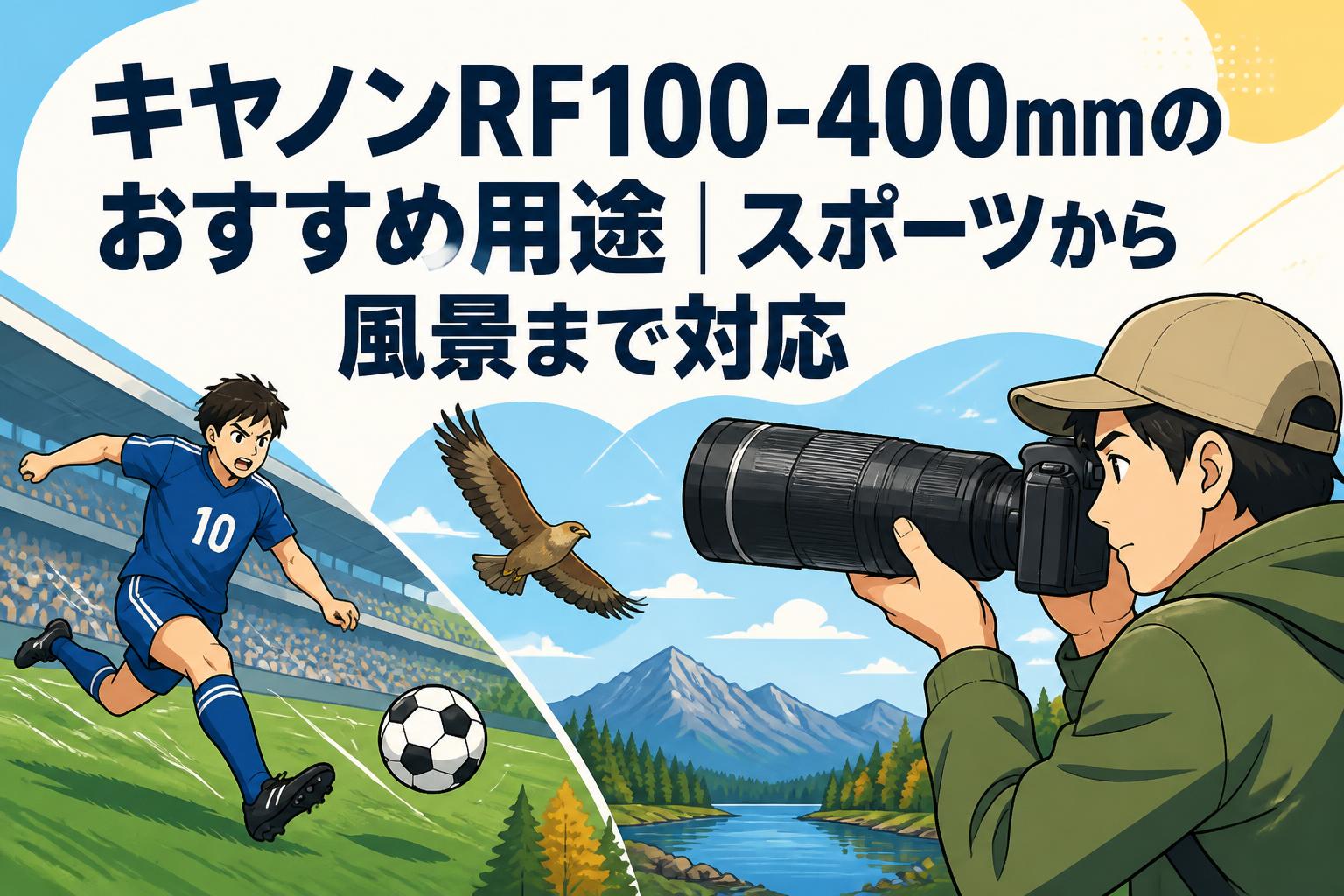 キヤノンRF100-400mmのおすすめ用途｜スポーツから風景まで対応