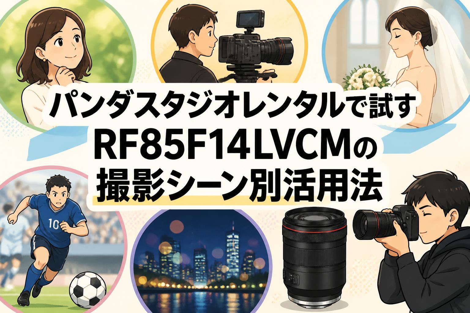 パンダスタジオレンタルで試すRF85F14LVCMの撮影シーン別活用法