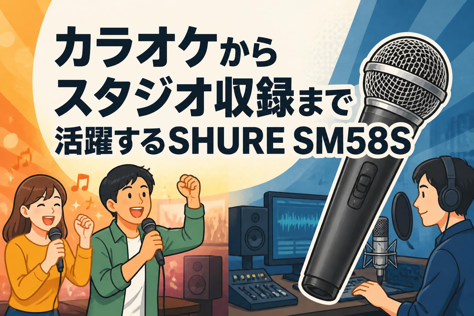カラオケからスタジオ収録まで活躍するSHURE SM58S