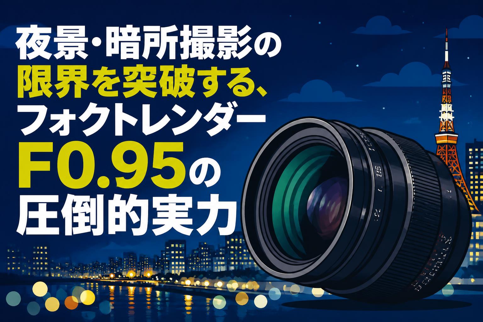 夜景・暗所撮影の限界を突破する、フォクトレンダーF0.95の圧倒的実力