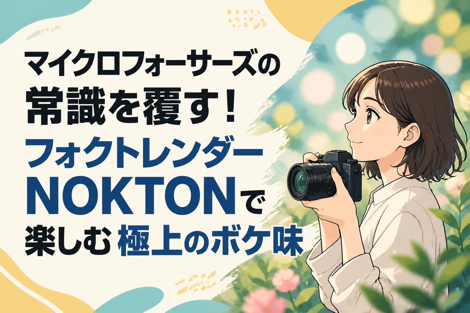 マイクロフォーサーズの常識を覆す！フォクトレンダーNOKTONで楽しむ極上のボケ味