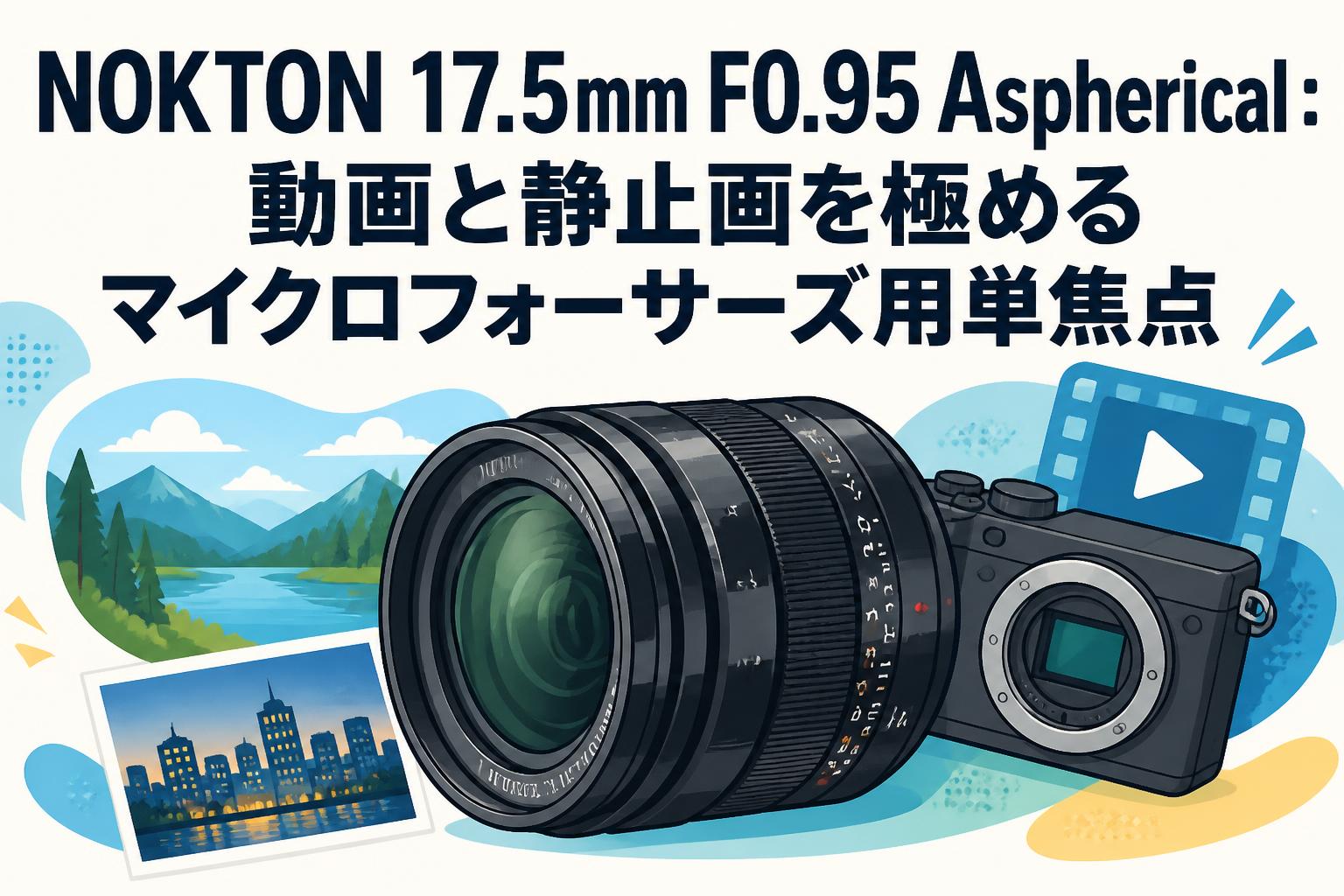 NOKTON 17.5mm F0.95 Aspherical：動画と静止画を極めるマイクロフォーサーズ用単焦点