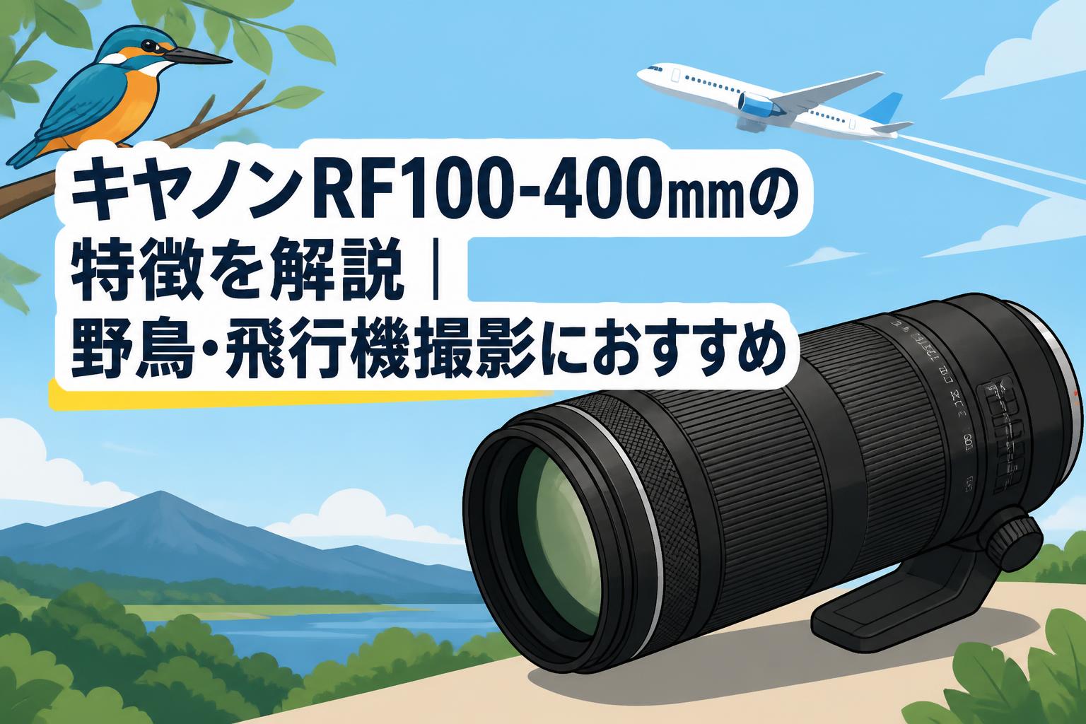 キヤノンRF100-400mmの特徴を解説｜野鳥・飛行機撮影におすすめ