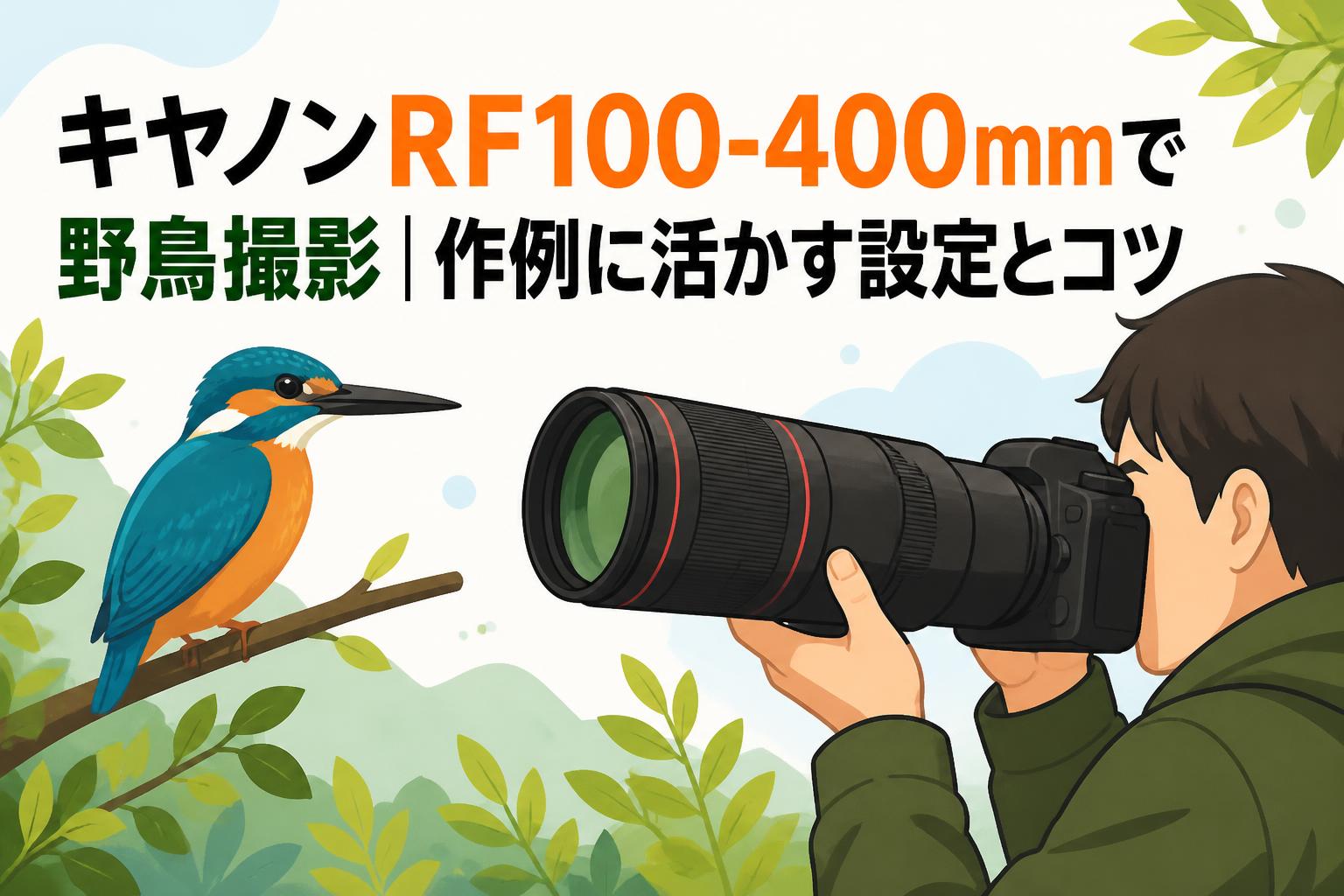 キヤノンRF100-400mmで野鳥撮影｜作例に活かす設定とコツ