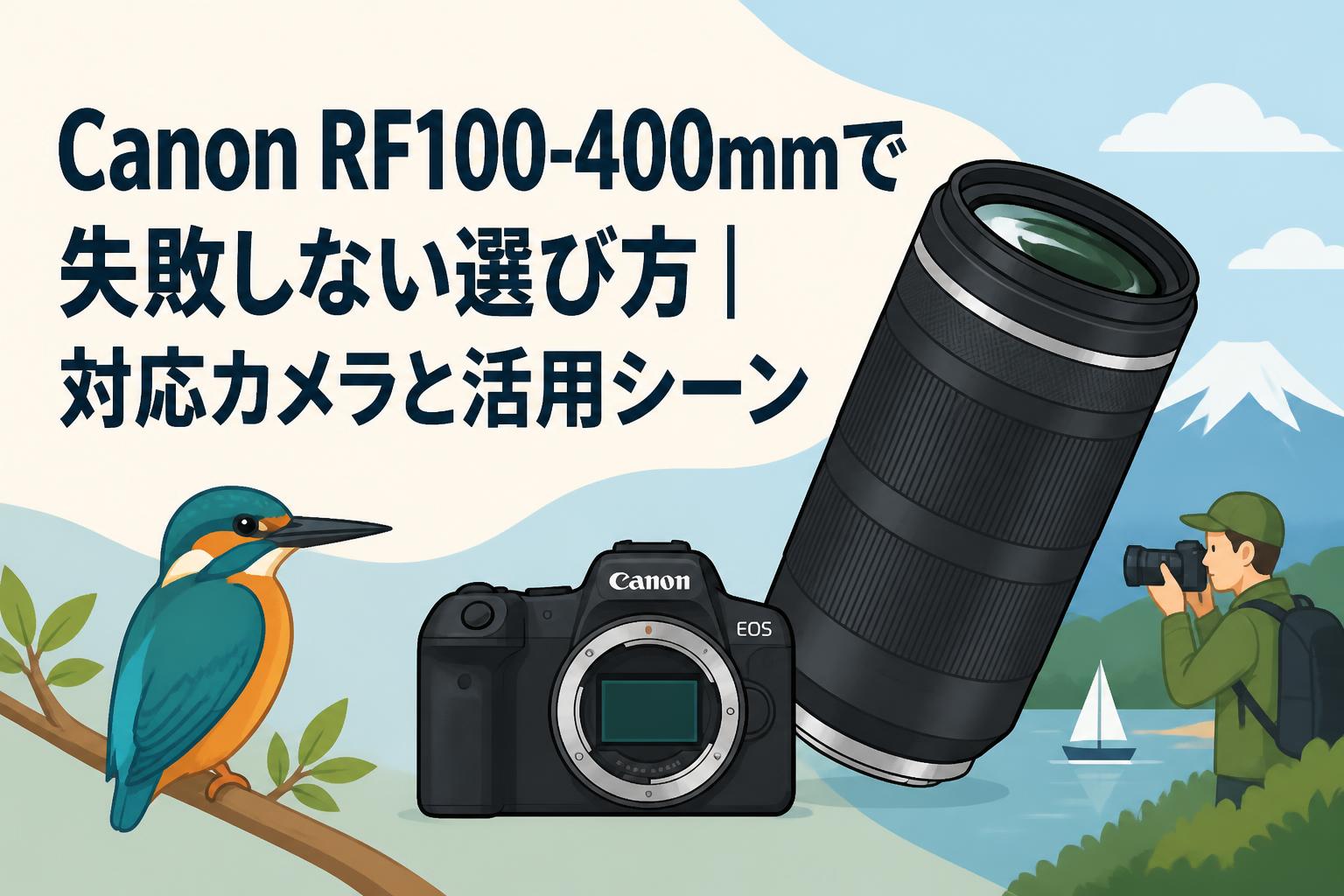 Canon RF100-400mmで失敗しない選び方｜対応カメラと活用シーン