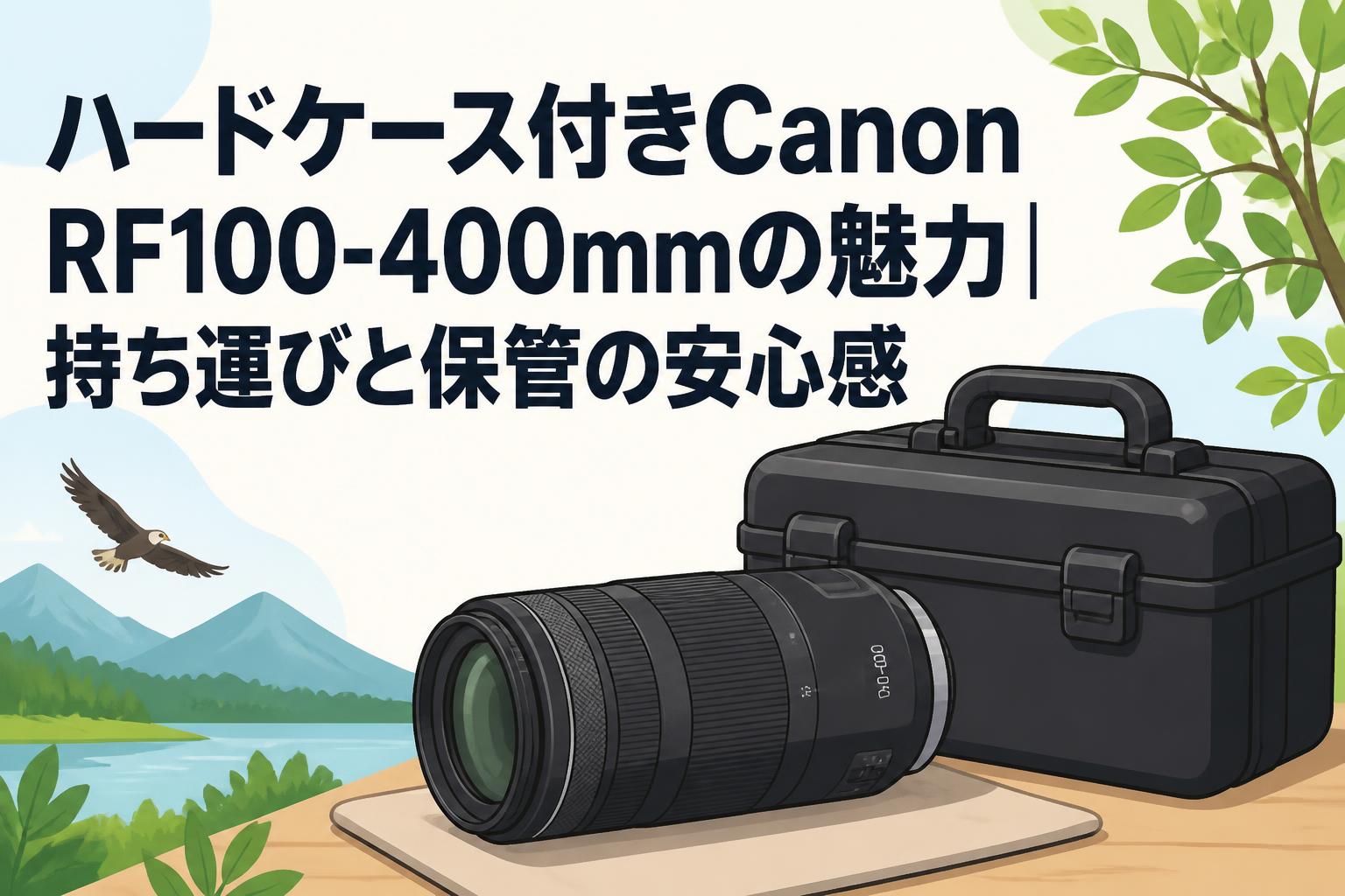 ハードケース付きCanon RF100-400mmの魅力｜持ち運びと保管の安心感