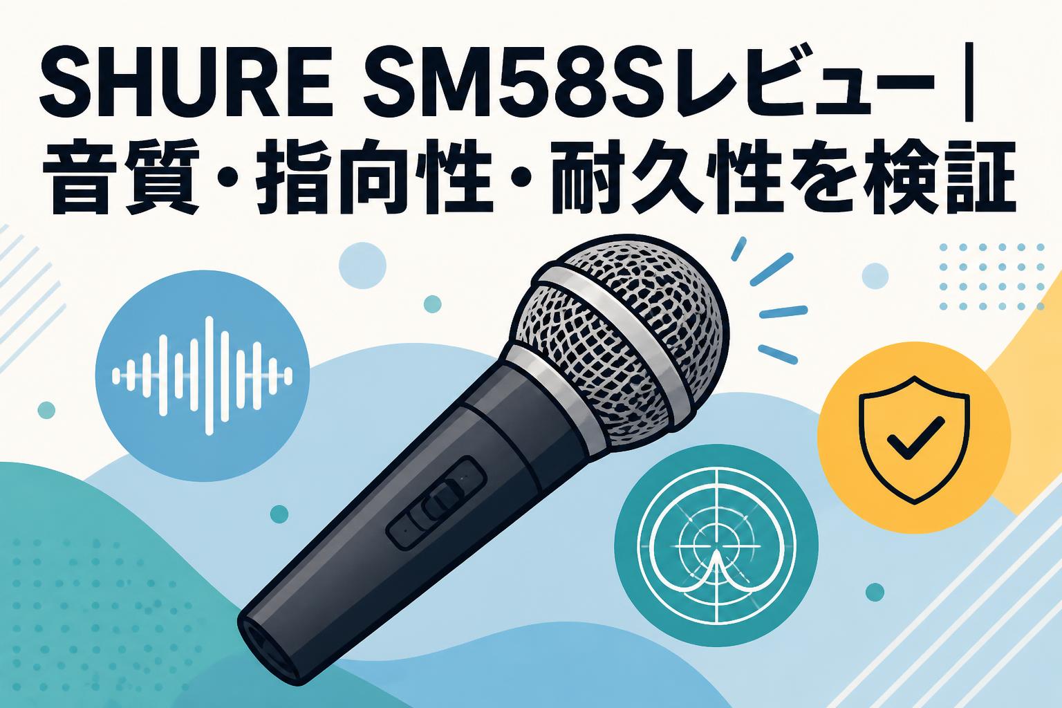 SHURE SM58Sレビュー｜音質・指向性・耐久性を検証