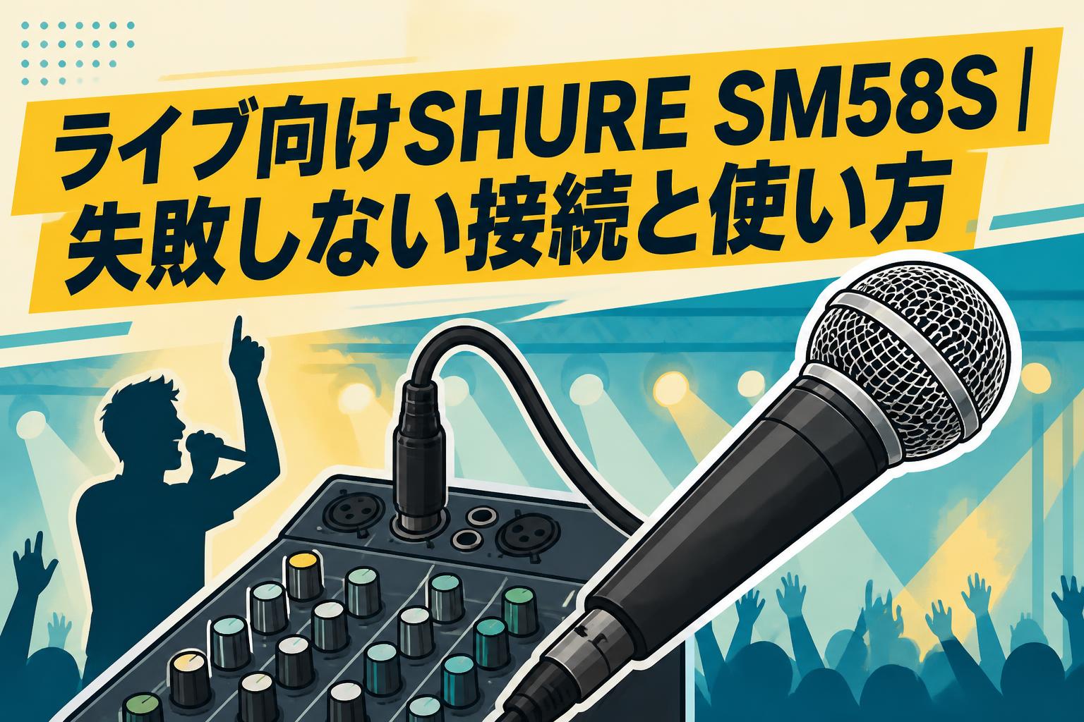 ライブ向けSHURE SM58S｜失敗しない接続と使い方