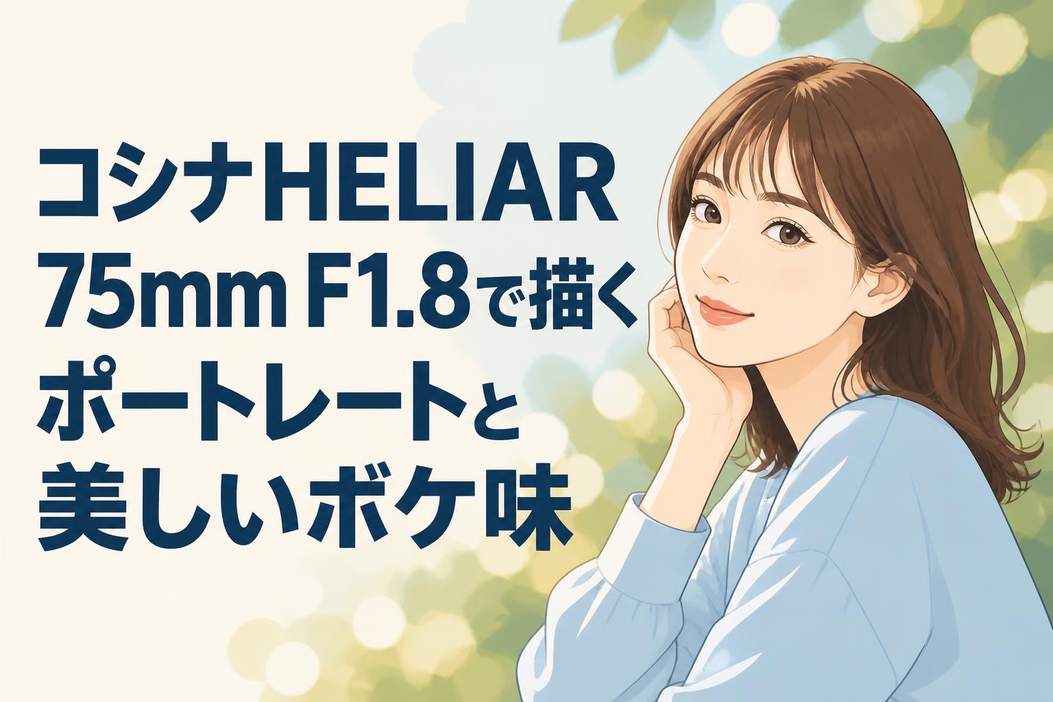 コシナHELIAR 75mm F1.8で描くポートレートと美しいボケ味