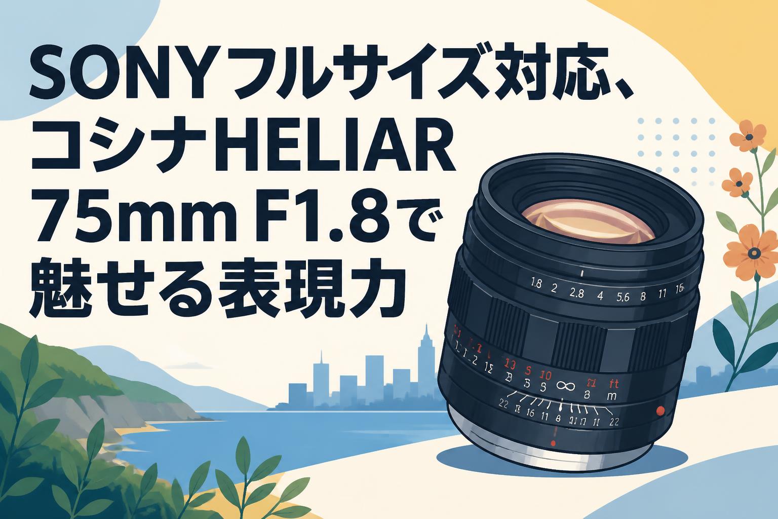SONYフルサイズ対応、コシナHELIAR 75mm F1.8で魅せる表現力