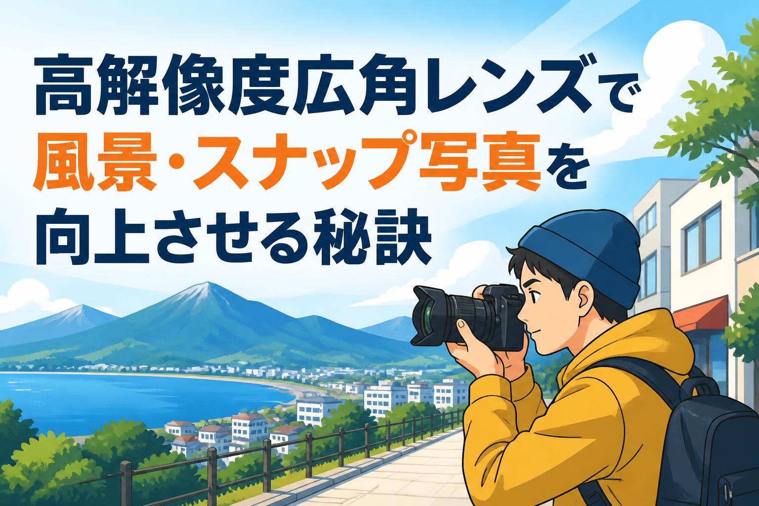 高解像度広角レンズで風景・スナップ写真を向上させる秘訣