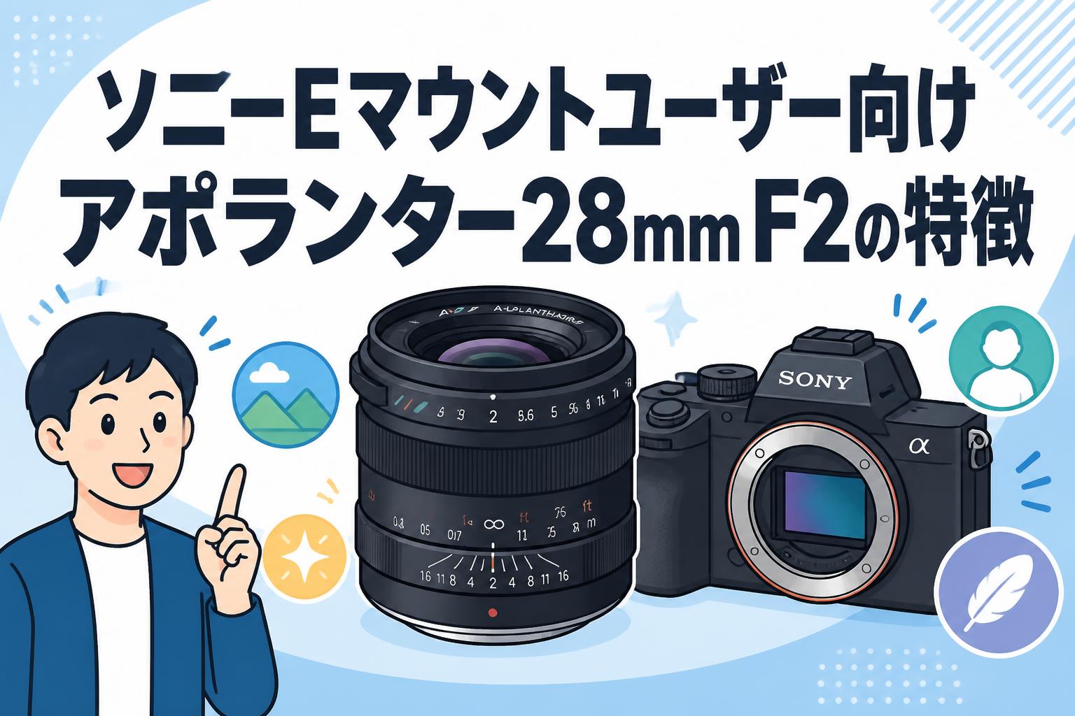 ソニーEマウントユーザー向け アポランター28mm F2の特徴