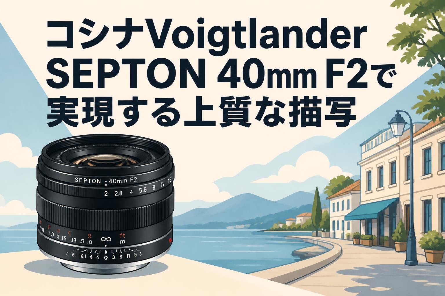 コシナVoigtlander SEPTON 40mm F2で実現する上質な描写