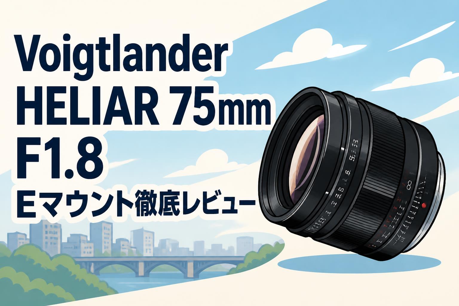 Voigtlander HELIAR 75mm F1.8 Eマウント徹底レビュー