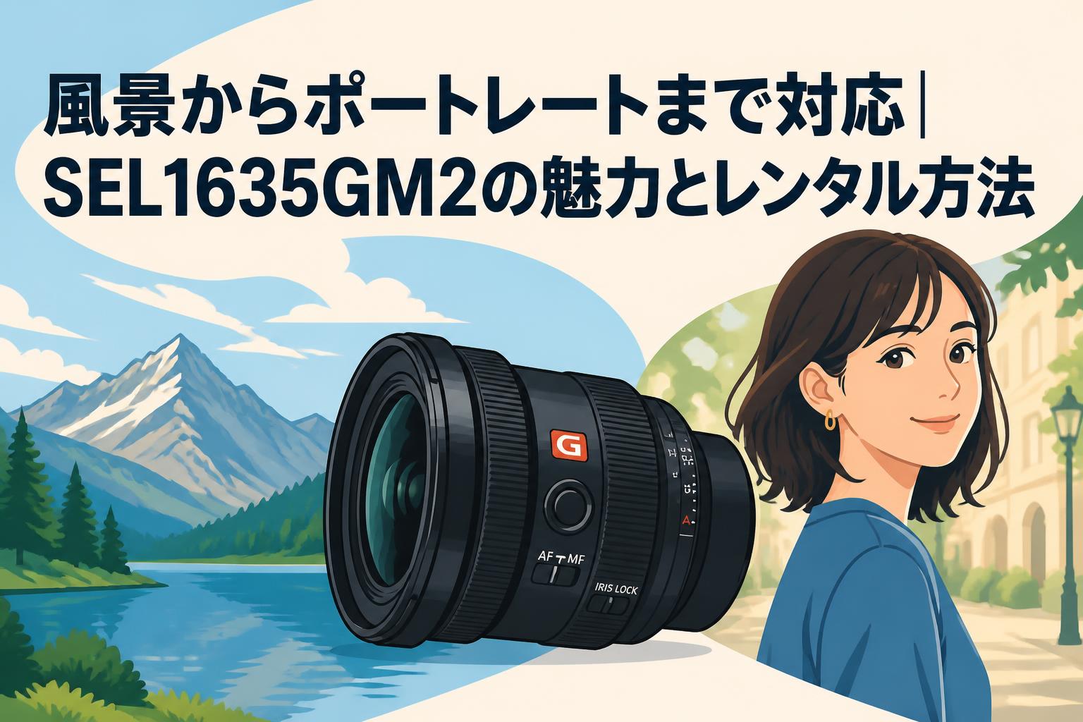 風景からポートレートまで対応｜SEL1635GM2の魅力とレンタル方法