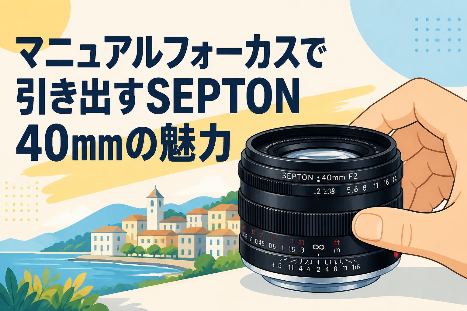 マニュアルフォーカスで引き出すSEPTON 40mmの魅力