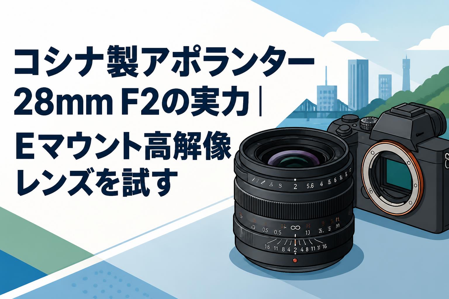 コシナ製アポランター28mm F2の実力｜Eマウント高解像レンズを試す