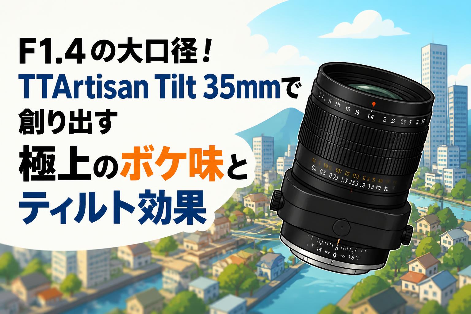 F1.4の大口径！TTArtisan Tilt 35mmで創り出す極上のボケ味とティルト効果