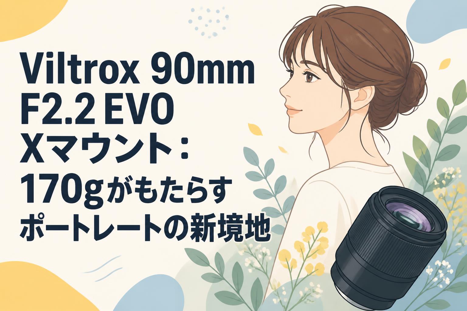 Viltrox 90mm F2.2 EVO Xマウント：170gがもたらすポートレートの新境地