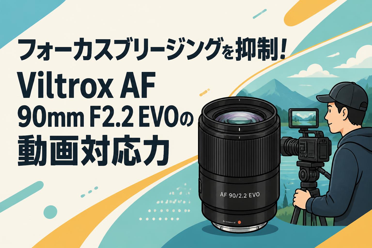 フォーカスブリージングを抑制！Viltrox AF 90mm F2.2 EVOの動画対応力