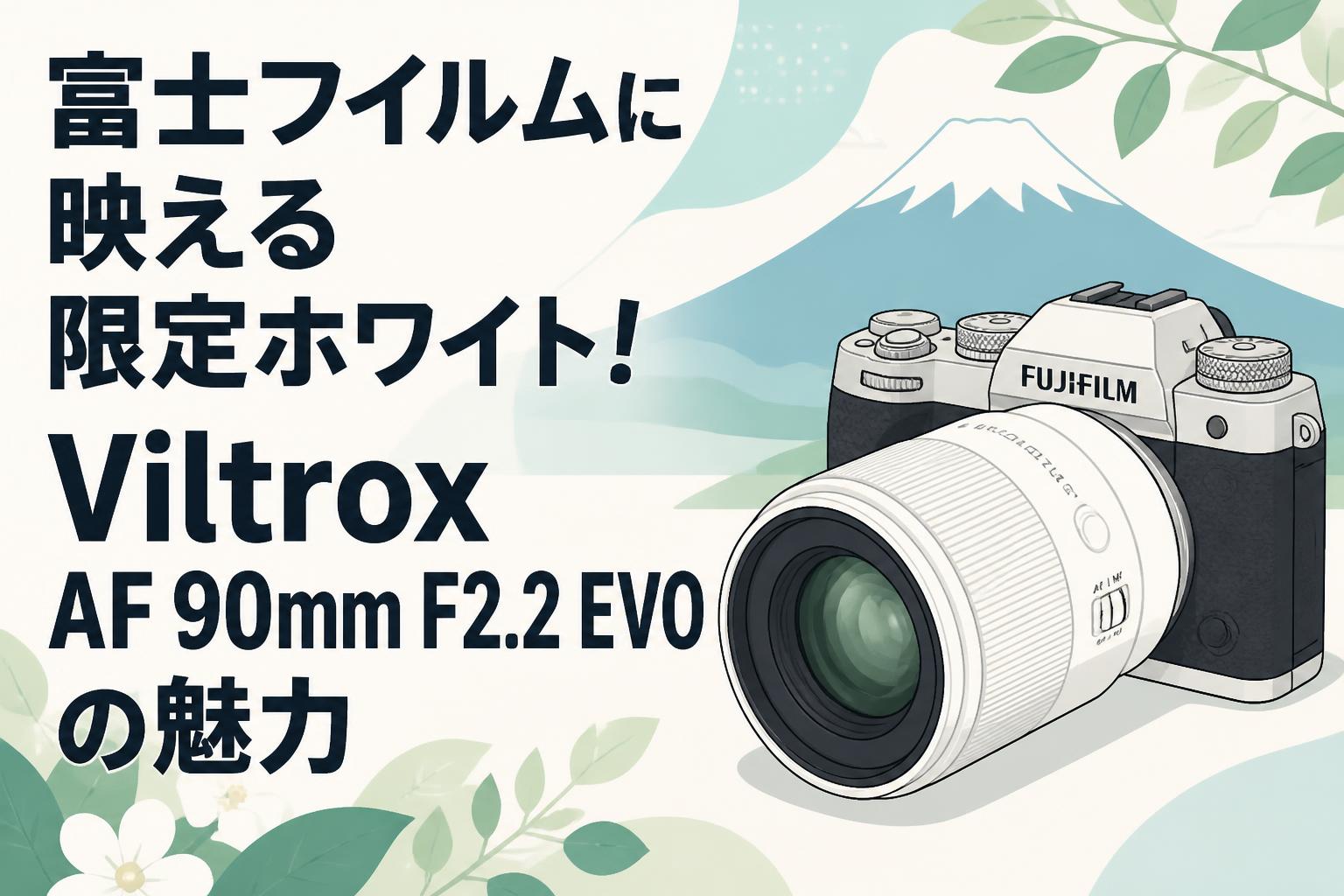富士フイルムに映える限定ホワイト！Viltrox AF 90mm F2.2 EVOの魅力