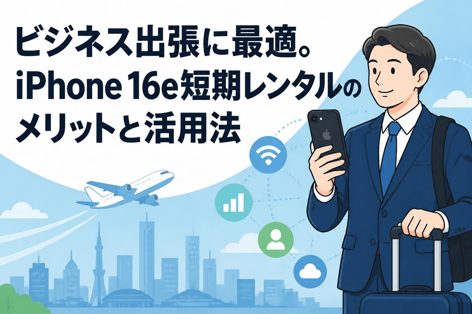 ビジネス出張に最適。iPhone 16e短期レンタルのメリットと活用法
