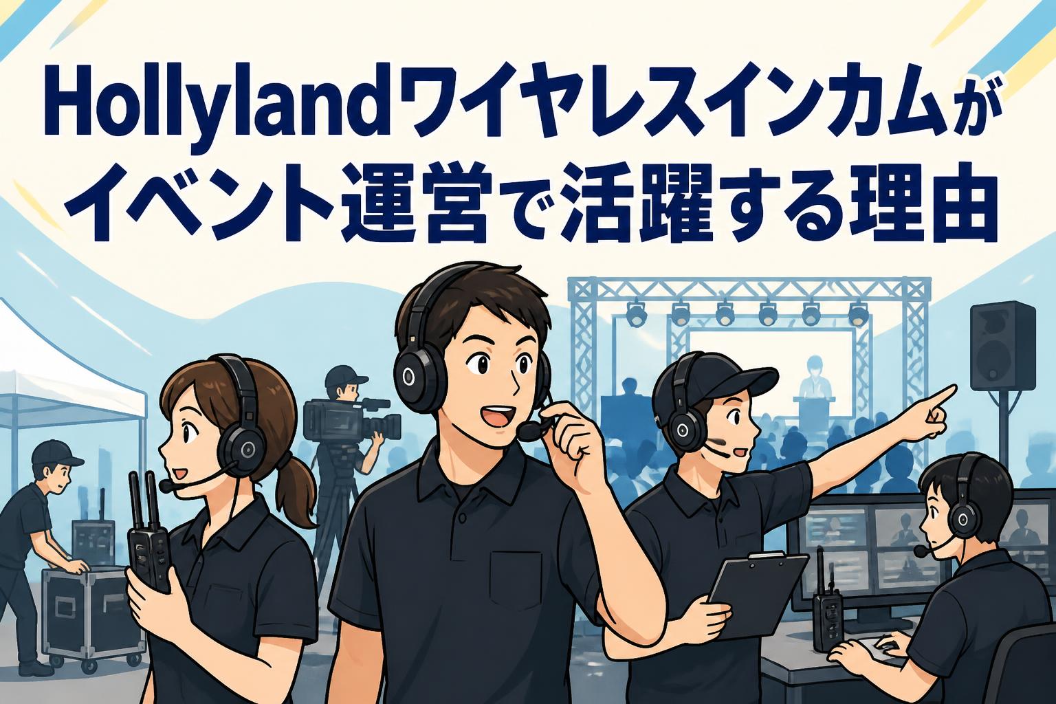 Hollylandワイヤレスインカムがイベント運営で活躍する理由