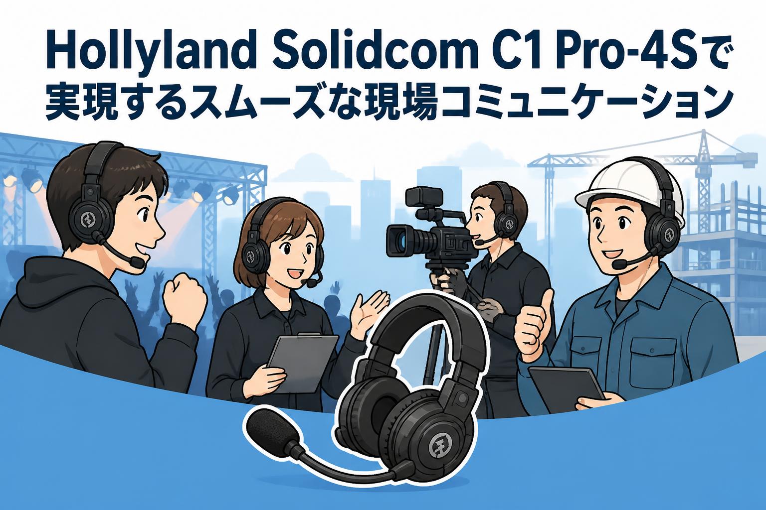 Hollyland Solidcom C1 Pro-4Sで実現するスムーズな現場コミュニケーション