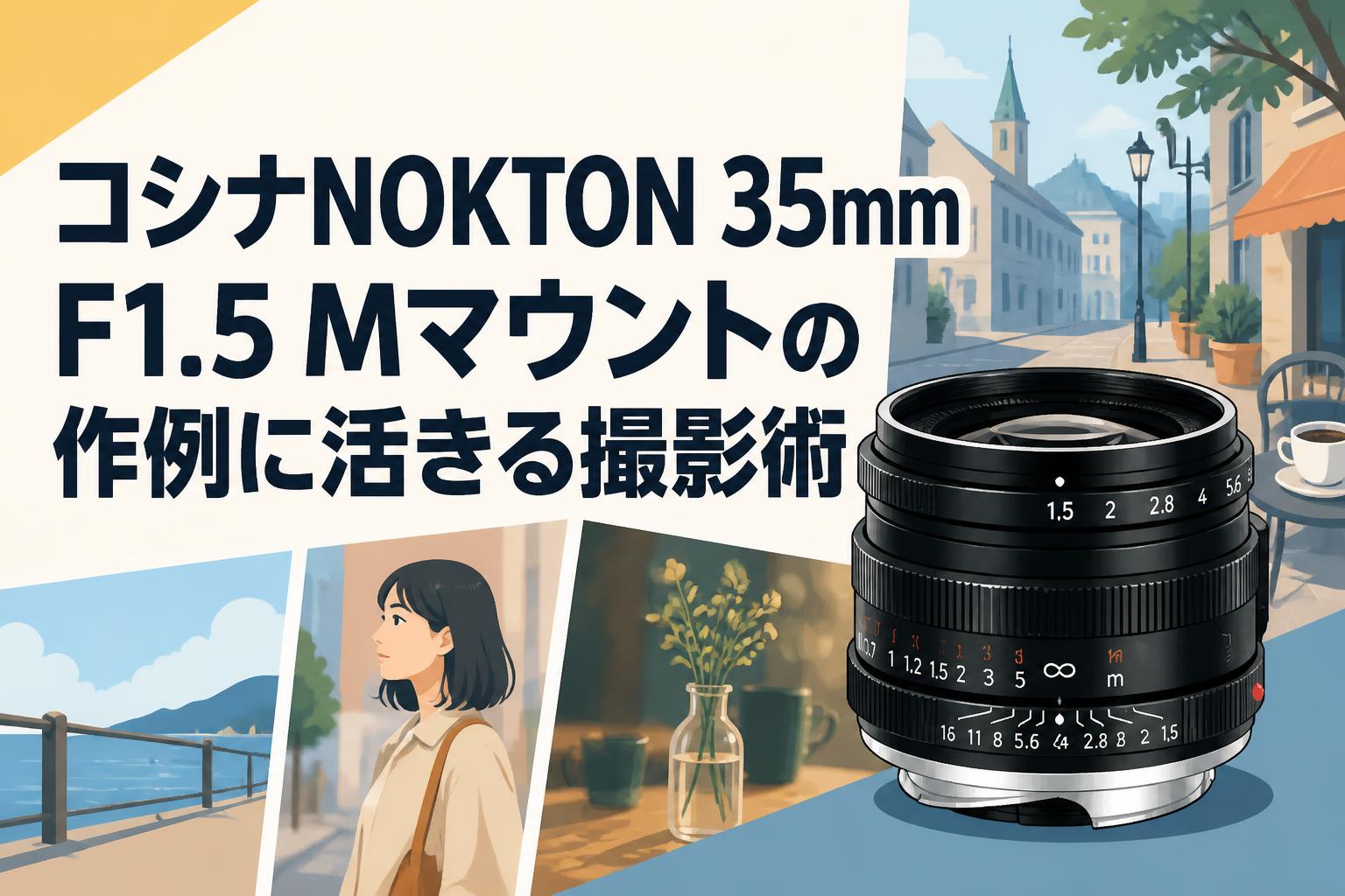 コシナNOKTON 35mm F1.5 Mマウントの作例に活きる撮影術